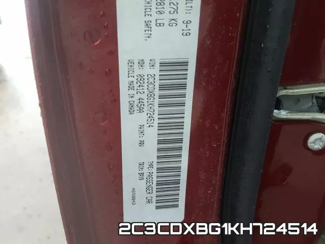2C3CDXBG1KH724514 фото 2