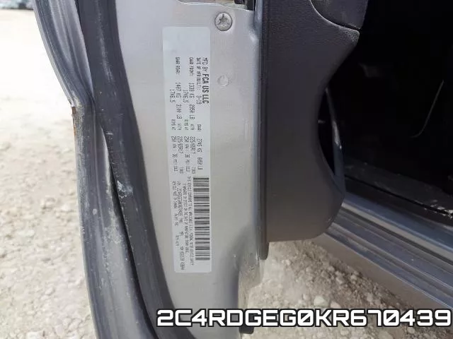 2C4RDGEG0KR670439 фото 2
