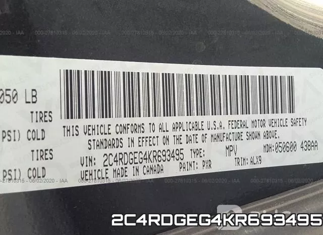 2C4RDGEG4KR693495 фото 9