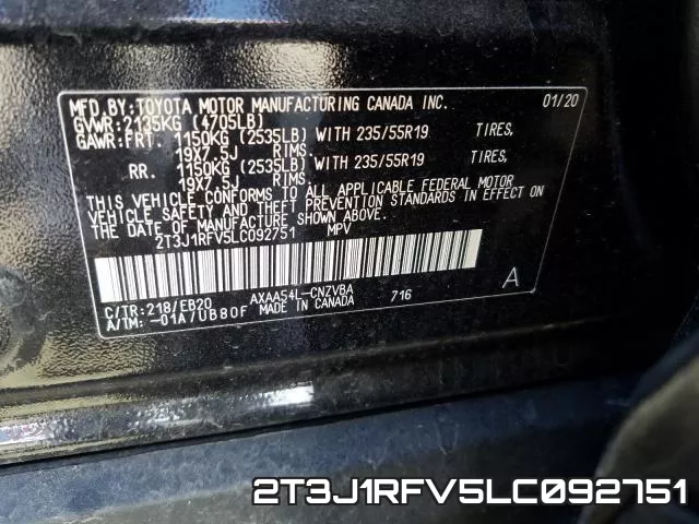 2T3J1RFV5LC092751 фото 2