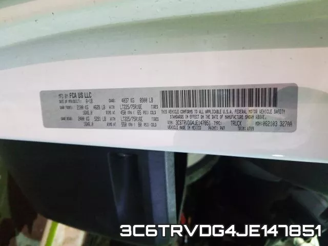 3C6TRVDG4JE147851 фото 2
