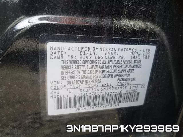 3N1AB7AP1KY293969 фото 2