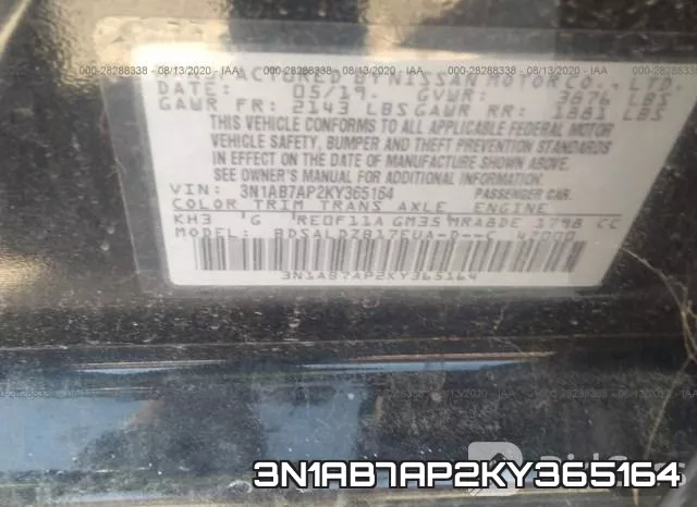 3N1AB7AP2KY365164 фото 10
