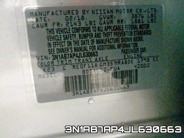3N1AB7AP4JL630663 фото 2