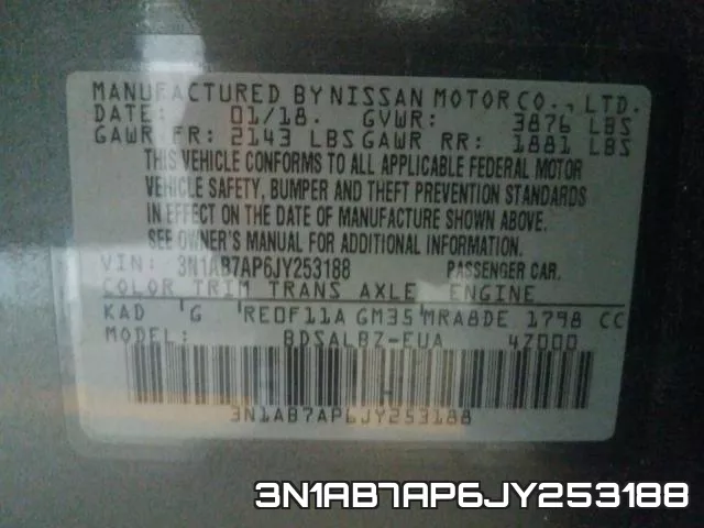 3N1AB7AP6JY253188 фото 2