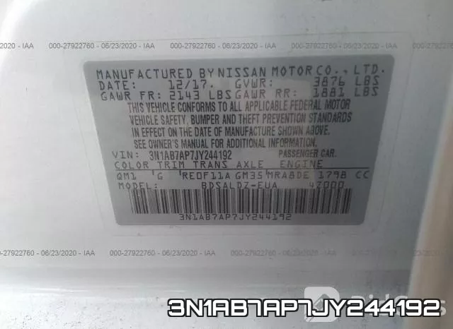 3N1AB7AP7JY244192 фото 10