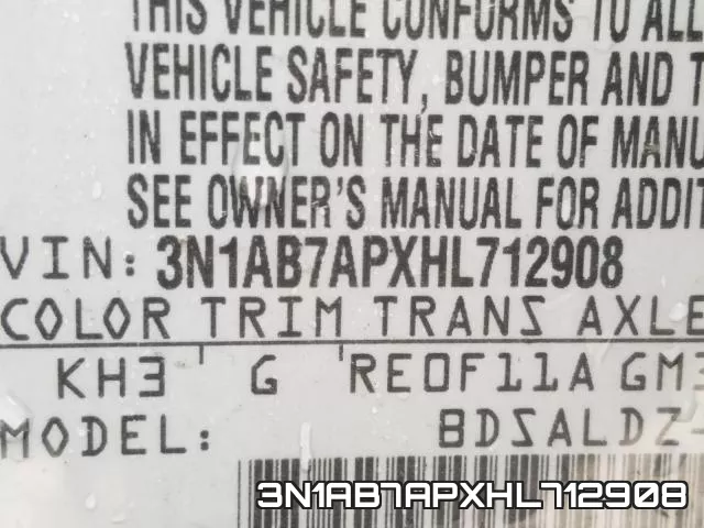 3N1AB7APXHL712908 фото 2