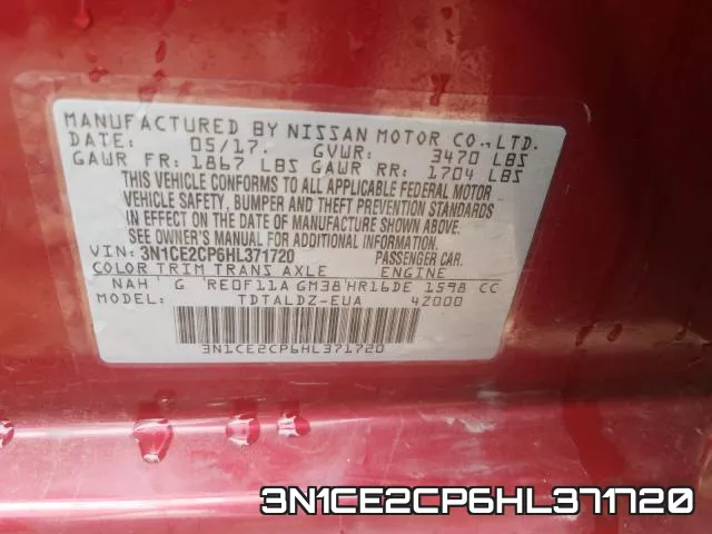 3N1CE2CP6HL371720 фото 2