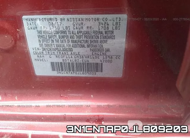 3N1CN7AP0JL809203 фото 10