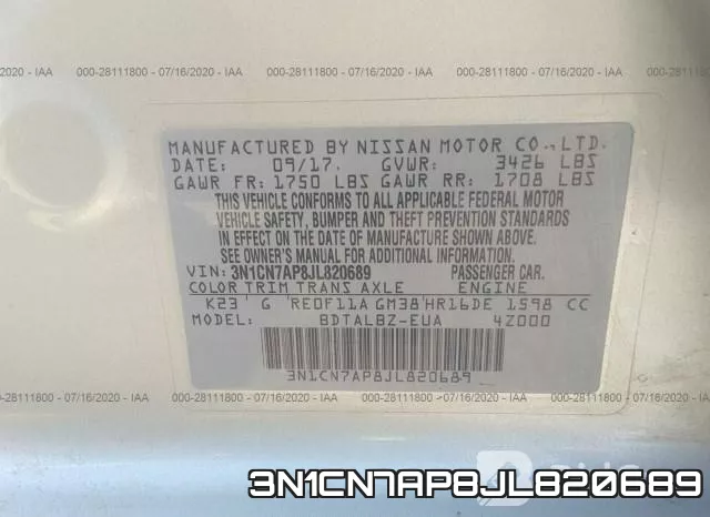 3N1CN7AP8JL820689 фото 10