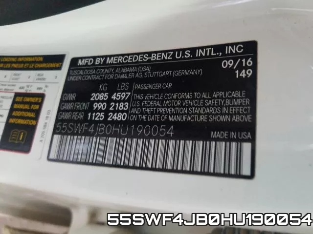 55SWF4JB0HU190054 фото 2