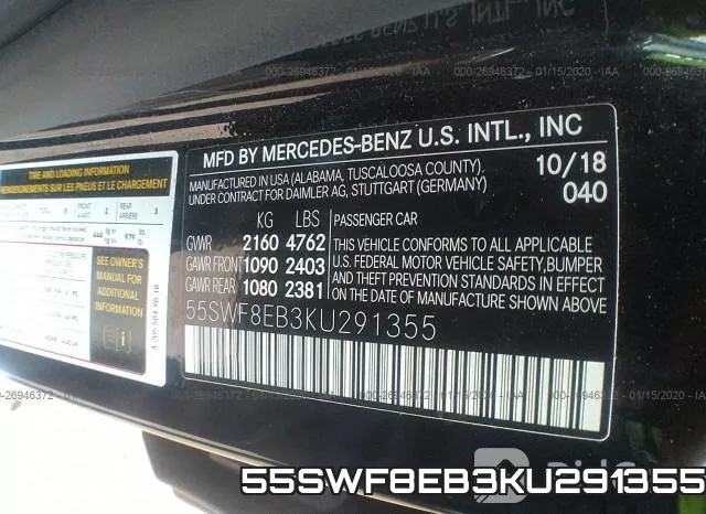 55SWF8EB3KU291355 фото 10