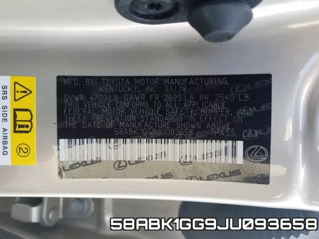 58ABK1GG9JU093658 фото 2