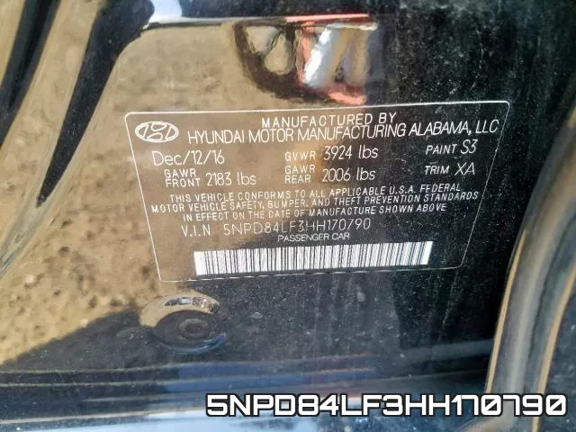 5NPD84LF3HH170790 фото 2
