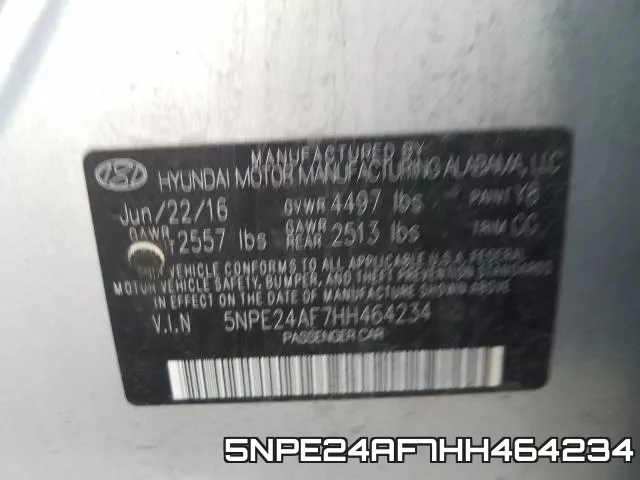 5NPE24AF7HH464234 фото 2