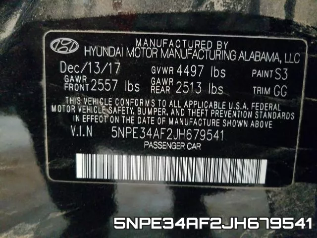 5NPE34AF2JH679541 фото 2