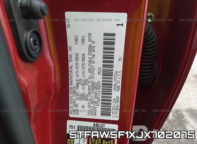5TFAW5F1XJX702075 фото 10