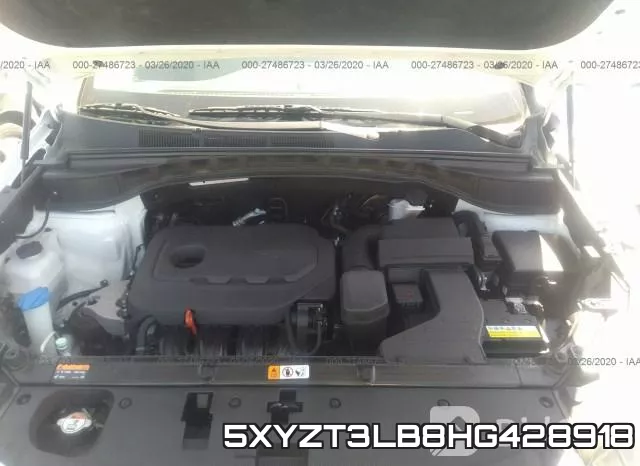 5XYZT3LB8HG428918 фото 2