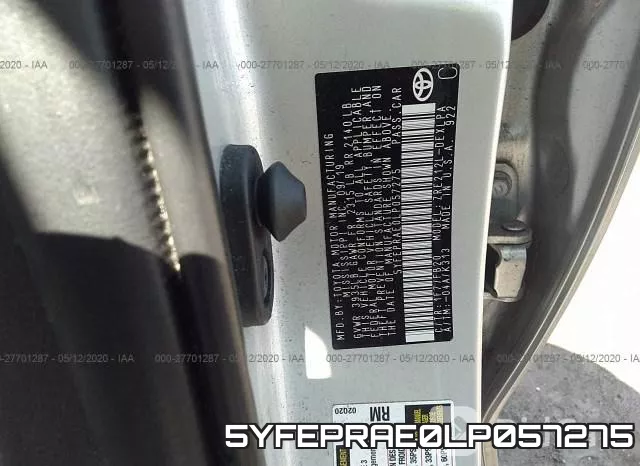 5YFEPRAE0LP057275 фото 10