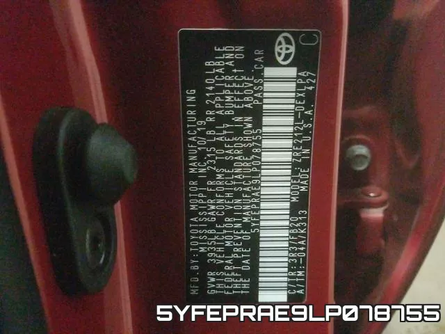 5YFEPRAE9LP078755 фото 2