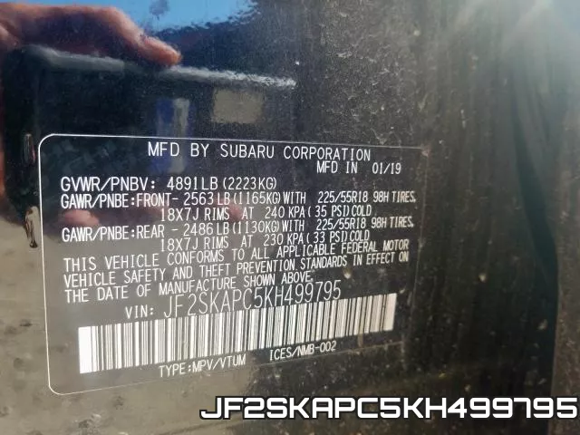 JF2SKAPC5KH499795 фото 2