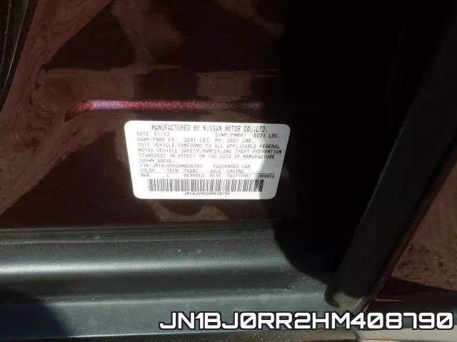JN1BJ0RR2HM408790 фото 2