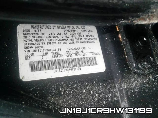 JN1BJ1CR9HW131199 фото 2
