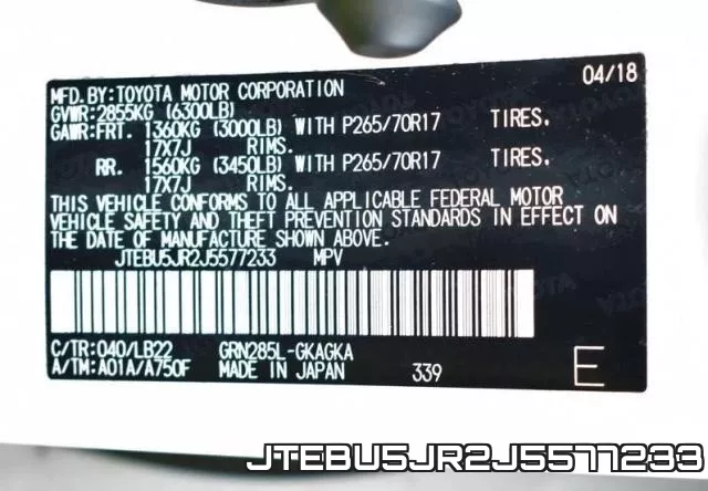 JTEBU5JR2J5577233 фото 2