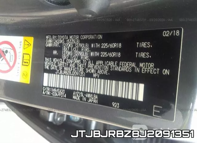 JTJBJRBZ8J2091351 фото 10