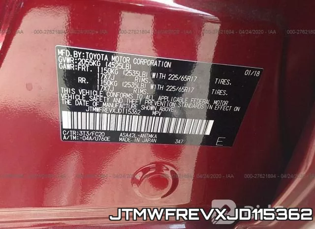 JTMWFREVXJD115362 фото 10