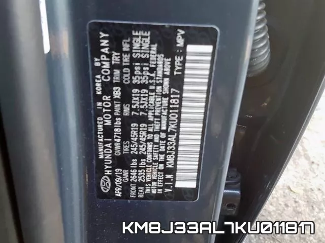 KM8J33AL7KU011817 фото 2