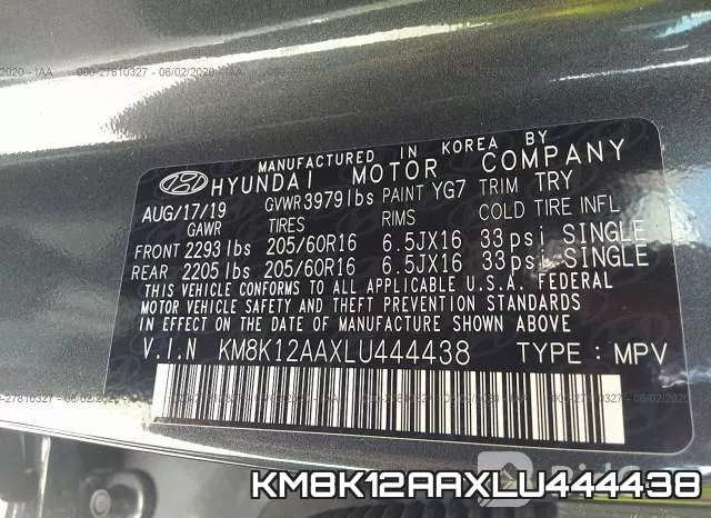 KM8K12AAXLU444438 фото 10