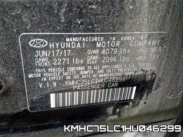 KMHC75LC1HU046299 фото 2