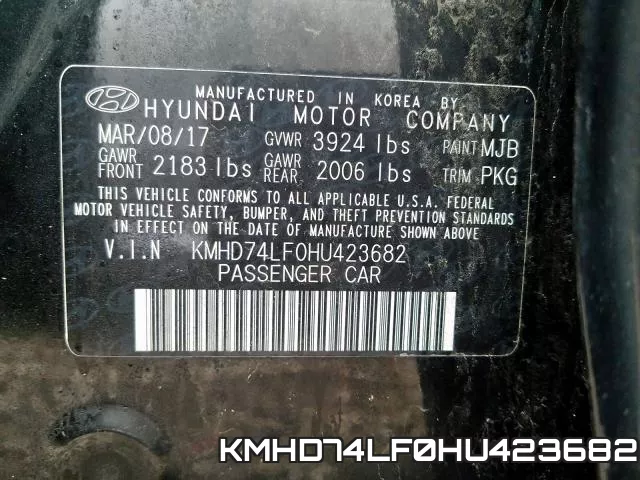 KMHD74LF0HU423682 фото 2
