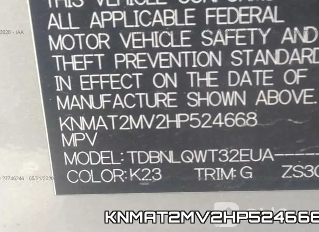 KNMAT2MV2HP524668 фото 10