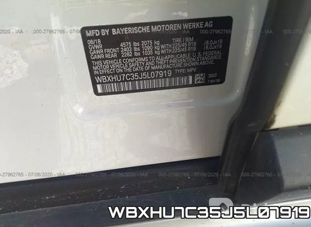 WBXHU7C35J5L07919 фото 10
