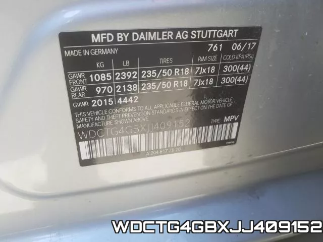 WDCTG4GBXJJ409152 фото 2