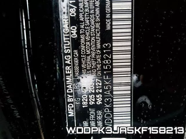 WDDPK3JA5KF158213 фото 2