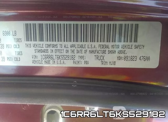 1C6RR6LT6KS529182 фото 10