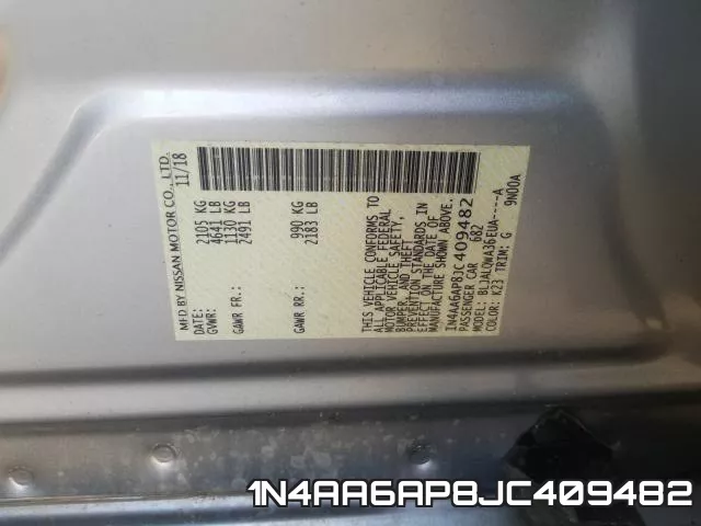 1N4AA6AP8JC409482 фото 2