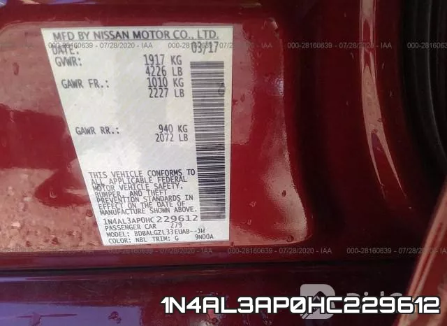 1N4AL3AP0HC229612 фото 10