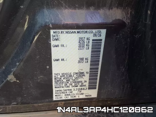 1N4AL3AP4HC120862 фото 2