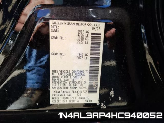 1N4AL3AP4HC940052 фото 2