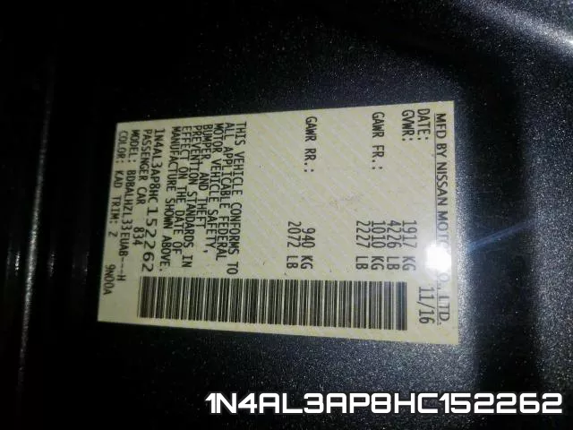 1N4AL3AP8HC152262 фото 2