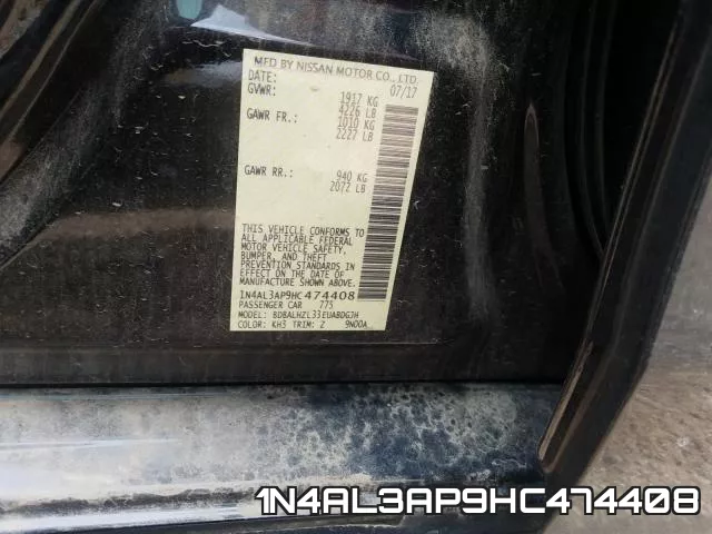 1N4AL3AP9HC474408 фото 2