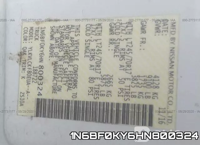 1N6BF0KY6HN800324 фото 10