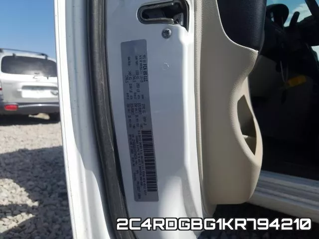 2C4RDGBG1KR794210 фото 2