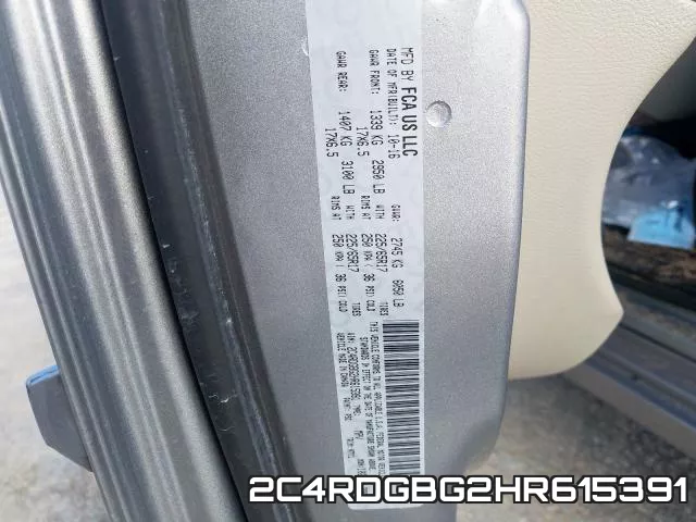 2C4RDGBG2HR615391 фото 2