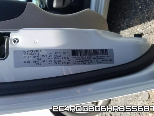2C4RDGBG6HR855687 фото 2