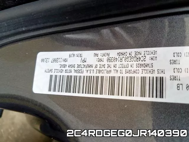 2C4RDGEG0JR140390 фото 2